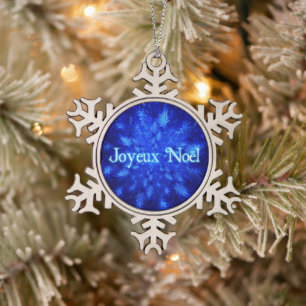 Ornement Flocon De Neige Joyeux Noel - Snowburst