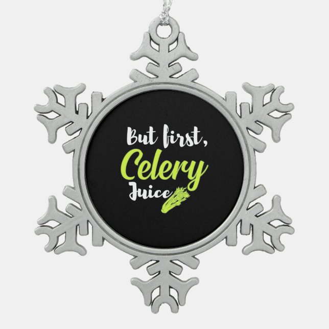 Ornement Flocon De Neige Jus végétarien, mais premier céleri (Devant)