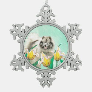 Ornement Flocon De Neige Keeshony in Tulips Peinture mignonne Original Chie