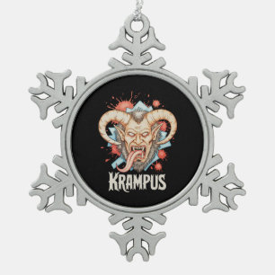 Ornement Flocon De Neige Krampus Noël Kramperl Perchten l'Aide de Père Noël