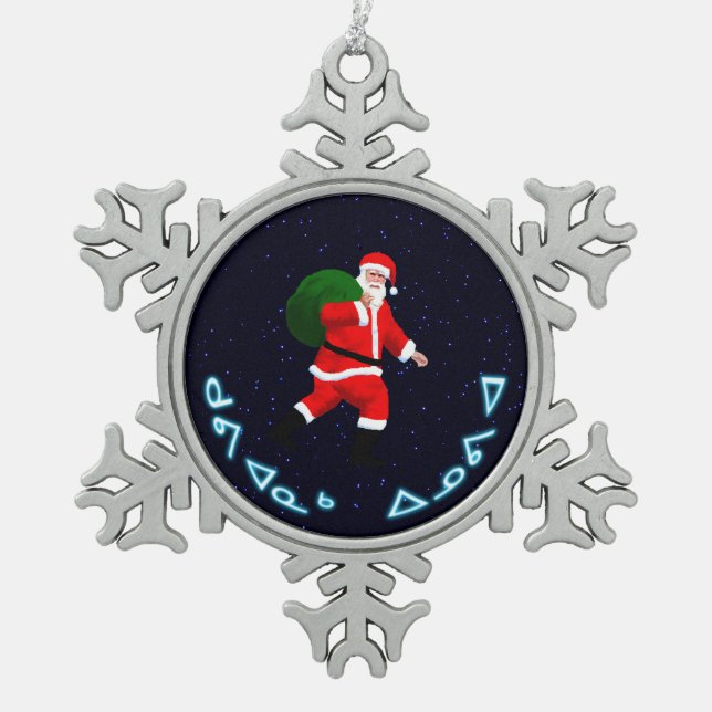 Ornement Flocon De Neige Kuvianak Innovia - Père Noël (Devant)