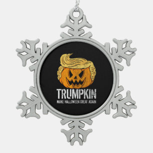 Ornement Flocon De Neige La grande Halloween de nouveau Donald Trumpkin Cit