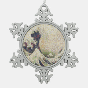 Ornement Flocon De Neige La Grande Vague De Melon Honeydew Belle OEuvre D'A