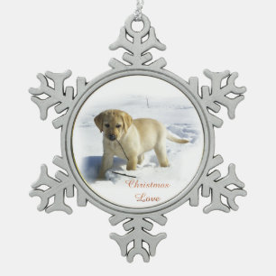 Ornement Flocon De Neige Labrador Retriever Christmas