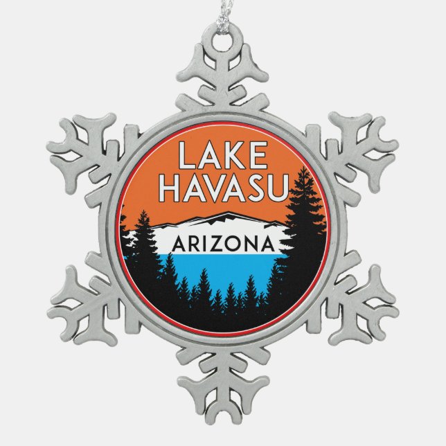 Ornement Flocon De Neige Lac Havasu Arizona (Devant)