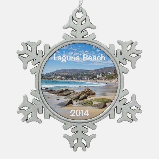 Ornement Flocon De Neige Laguna Beach Holiday (Devant)
