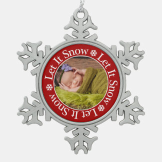 Ornement Flocon De Neige Laisser neiger Noël Modèle photo Snowflake Sno