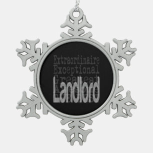 Ornement Flocon De Neige Landlord Extraordinaire