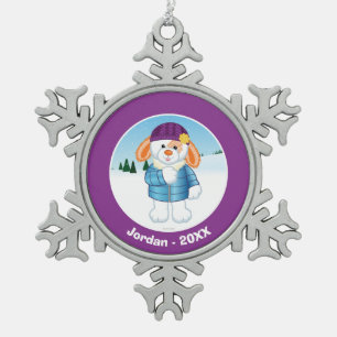 Ornement Flocon De Neige Lapin