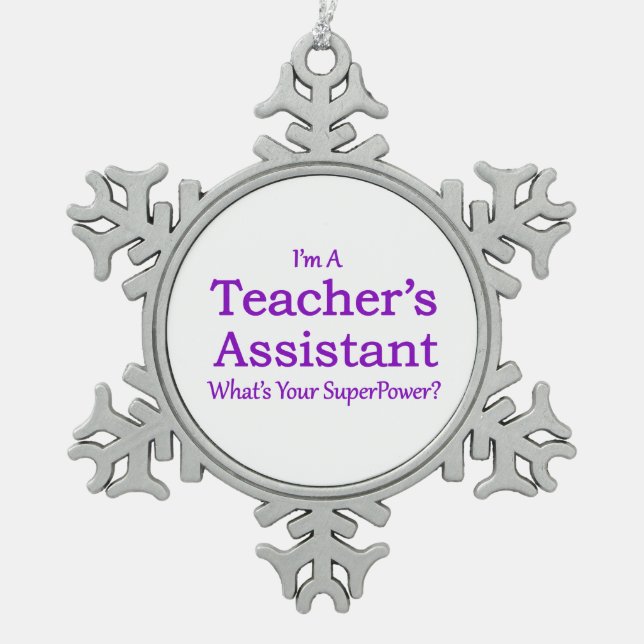 Ornement Flocon De Neige L'assistant du professeur (Devant)