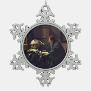Ornement Flocon De Neige L'astronome par Johannes Vermeer