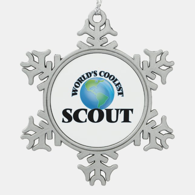 Ornement Flocon De Neige Le scout le plus frais du monde (Devant)