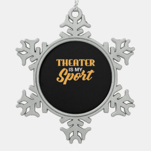 Ornement Flocon De Neige Le Théâtre Est Mon Sport