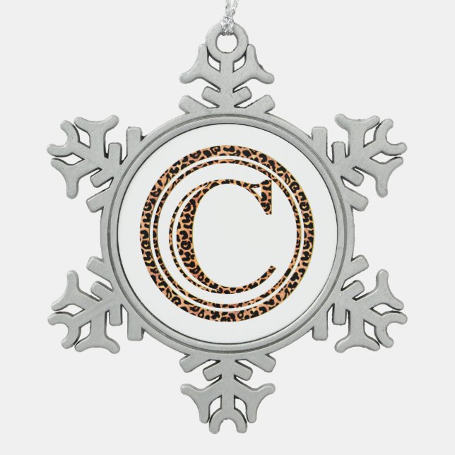 Ornement Flocon De Neige léopard C (Devant)