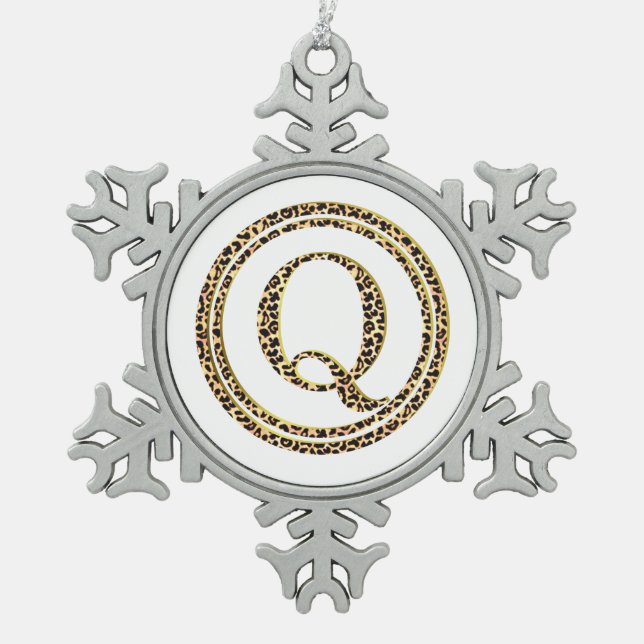 Ornement Flocon De Neige Leopard Q (Devant)
