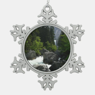 Ornement Flocon De Neige Les chutes Vernal au loin à Yosemite