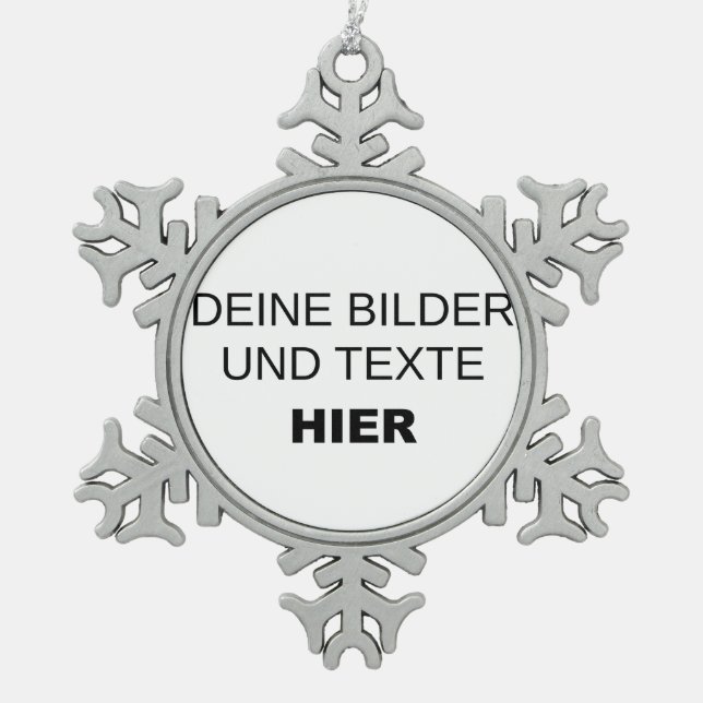 Ornement Flocon De Neige Les Fûts de Noël (Devant)