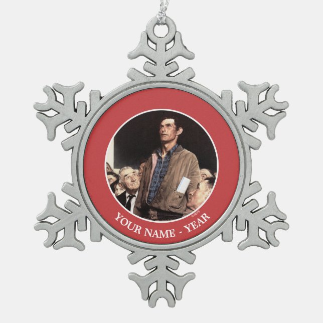 Ornement Flocon De Neige Liberté D'Expression (Devant)