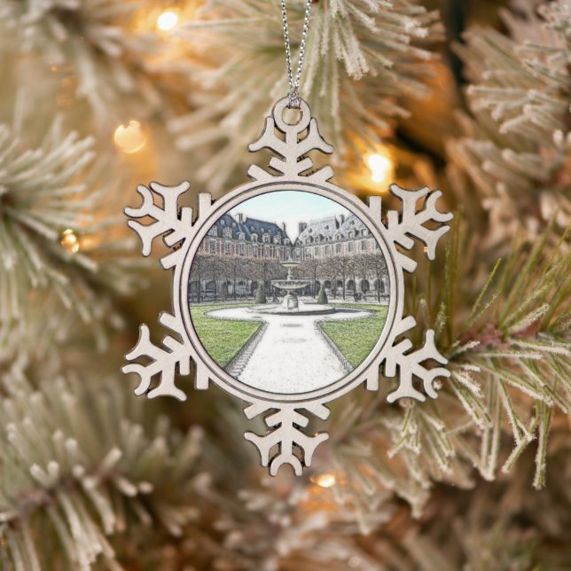 Ornement Flocon De Neige Lieu de Noël Des Vosges Paris (Arbre)