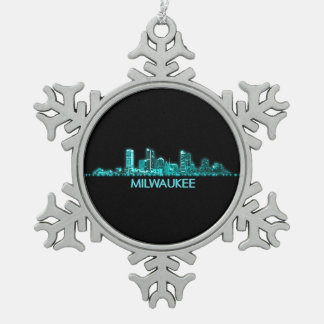 Ornement Flocon De Neige Ligne aérienne de Milwaukee