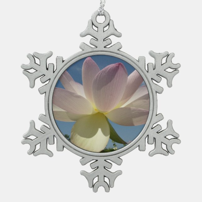 Ornement Flocon De Neige Lotus Flower et Blue Sky II (Devant)