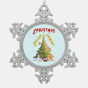 Ornement Flocon De Neige Lumière de Noël