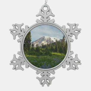 Ornement Flocon De Neige Lumière du matin du Mont Rainier