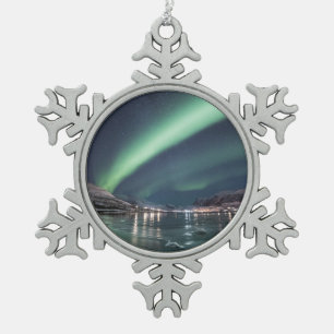 Ornement Flocon De Neige Lumières du Nord