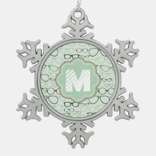 Ornement Flocon De Neige Lunettes de rappel à la menthe