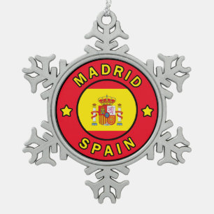 Ornement Flocon De Neige Madrid Espagne