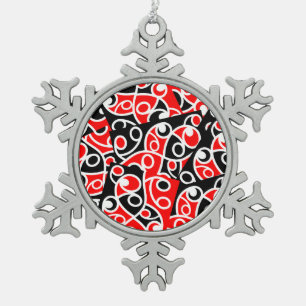 Ornement Flocon De Neige Maori Kowhaiwhai Layai Motif
