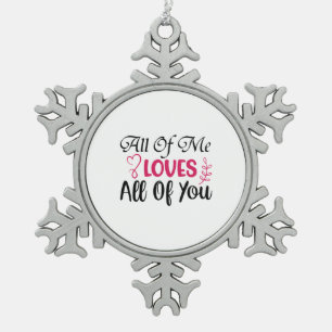 Ornement Flocon De Neige Mariage Je Vous Aime Tous