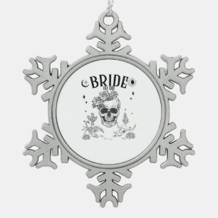 Ornement Flocon De Neige Mariée Ou Mort Jusqu'À La Mort Do Us Party Gothic