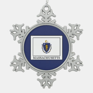 Ornement Flocon De Neige Massachusetts
