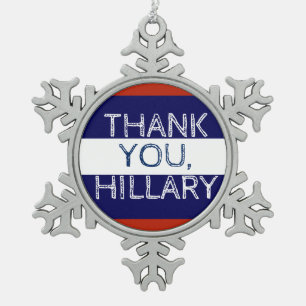 Ornement Flocon De Neige Merci Hillary Flocon de Noël