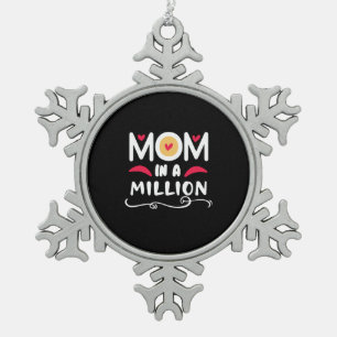 Ornement Flocon De Neige Mère Cadeau Maman Dans Un Million