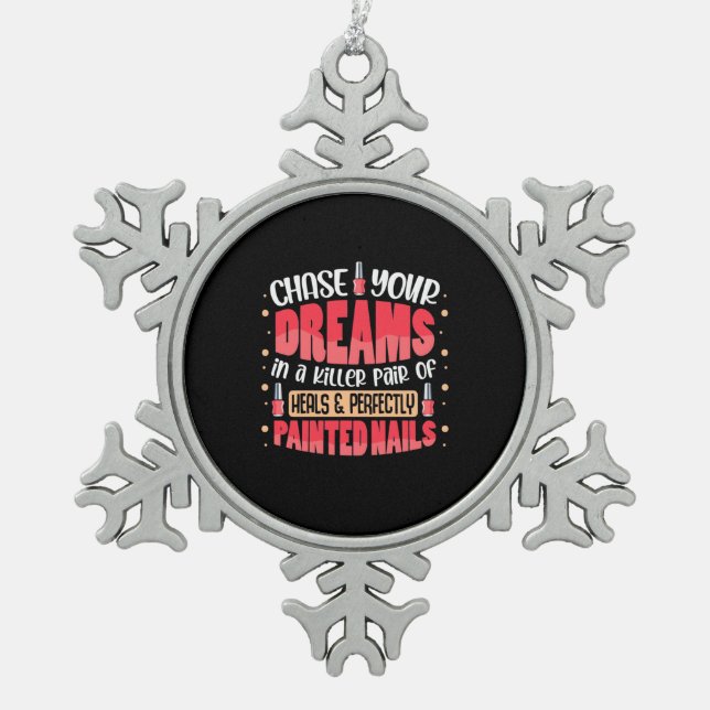 Ornement Flocon De Neige Mes ongles peints de rêves (Devant)