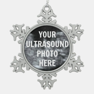 Ornement Flocon De Neige Modèle personnalisé d'image Ultrasound