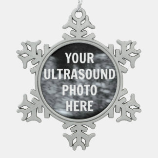 Ornement Flocon De Neige Modèle personnalisé d'image Ultrasound