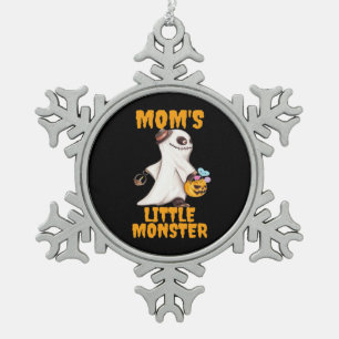 Ornement Flocon De Neige Monstre de la petite maman du Boo Funny Graphisme