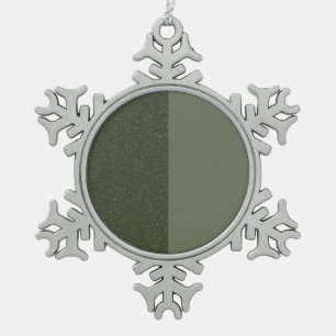 Ornement Flocon De Neige Moss Green Snowflake Ornament - Personnalisable