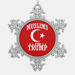 ORNEMENT FLOCON DE NEIGE MUSULMANS DE TRUMP