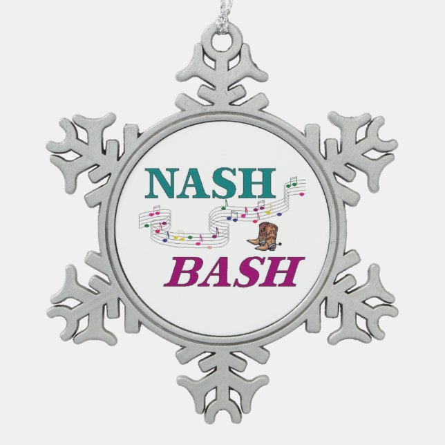 Ornement Flocon De Neige Nashville Nash Bash Music (Devant)