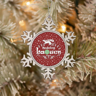 Ornement Flocon De Neige Nedeleg Laouen, joyeux Noël breton