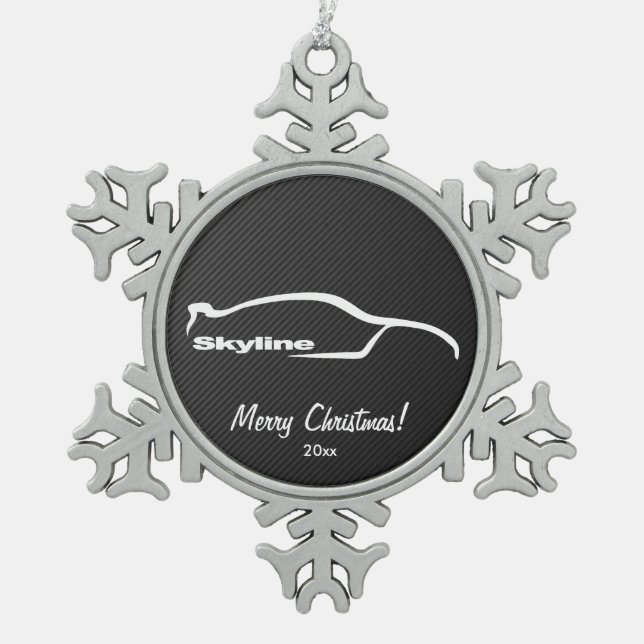 Ornement Flocon De Neige Nissan Skyline GTR (Devant)