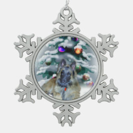 Ornement Flocon De Neige Noël belge Tervuren