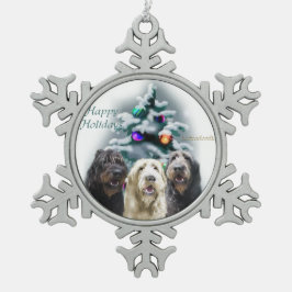 Ornement Flocon De Neige Noël de Labradoodle