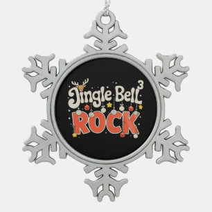 Ornement Flocon De Neige Noël Jingle Bells 3 Math Rock Xmas Vacances