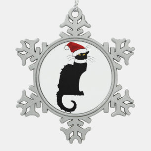 Ornement Flocon De Neige Noël Le Conversation Noir