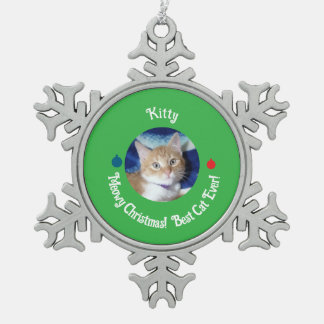 Ornement Flocon De Neige Noël, Meilleur Chat De Tous Les Temps , Photo De C